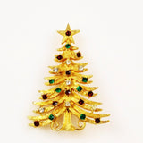 MYLU Rhinestone Christmas Tree Brooch