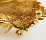 MYLU signature on Santa Claus Brooch