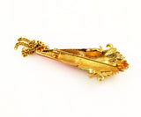 Back of MYLU Santa Claus Brooch Christmas