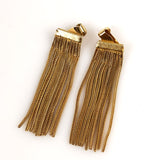 Vintage Napier gold chain earrings