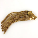 Vintage Napier gold chain earrings