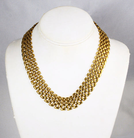 Napier Gold Panther Necklace