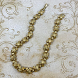 Napier Gold Chain X's Necklace vintage