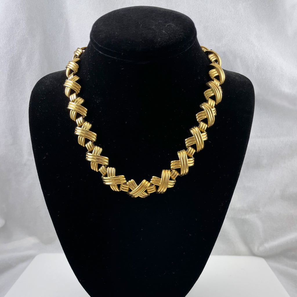 Napier Gold Chain X's Necklace