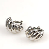 Napier Silver Shell Earrings 