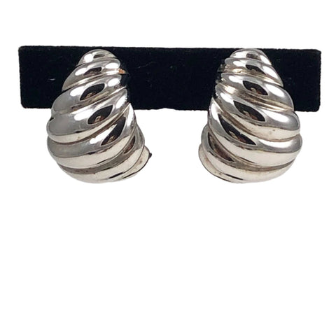 Napier silver shrimp earrings