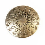 Native American  Concho Silver Button 