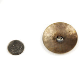 Native American Concho Silver Button 40mm