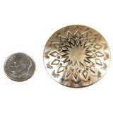 Native American Large Concho Silver Button 