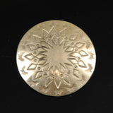 Native American Large Concho Silver Button 40mm