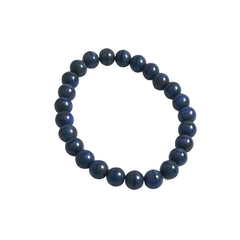 Navy Blue Glass Beads 8mm Rounds
