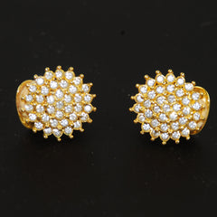 Nolan Miller Rhinestone Earrings Vintage