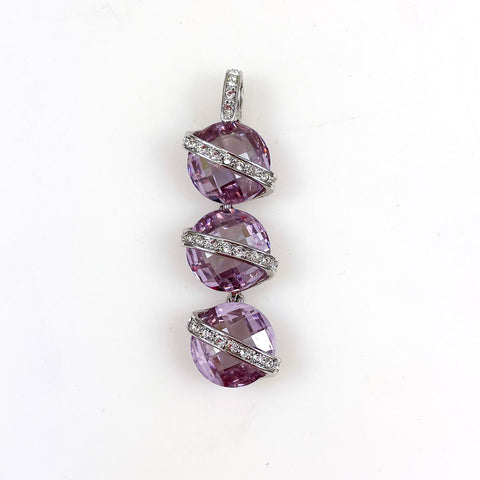 Nolan Miller Purple Crystal Pendant