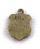 Oberstdorf, Germany Travel Shield Silver Charm Back