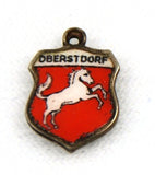 Oberstdorf, Germany Travel Shield Silver Charm