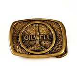 Brass Oilwell Buckle 1970's by BTS 