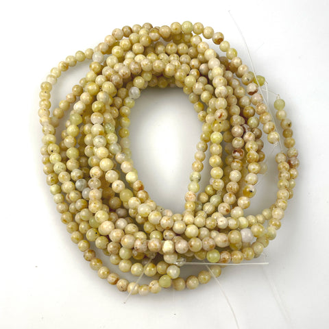 Mexican Onyx Bead Strands 4mm vintage
