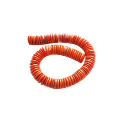 Orange Coco Disk Bead Strands 14 & 20mm