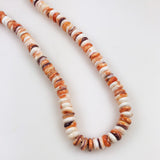 Orange Spiny Oyster Shell Heishe Beads