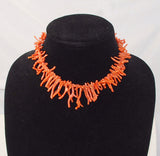 Orange Branch Coral Necklace 125