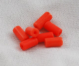 Coral Glass Tube Beads