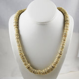 African Ostrich Shell Trade Beads Necklace