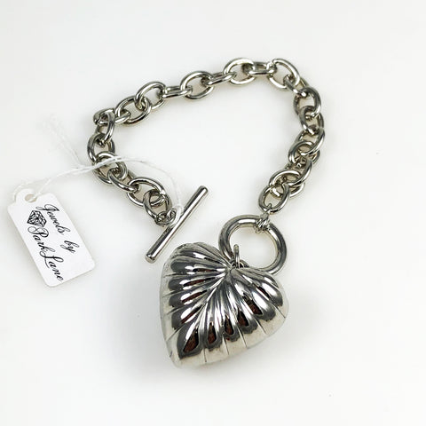 Park Lane Silver Heart Bracelet 