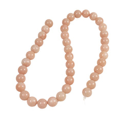 Light Peach Jade 10mm Round Beads