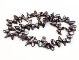 Purple Peacock Blister Pearl Beads Strand