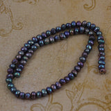 Purple Peacock Freshwater Pearl Beads
