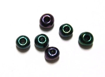 Gray Iris Rocailles Seed Beads