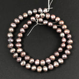 Silver Peacock Freshwater Pearl Beads Strand