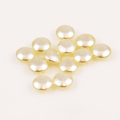 Pearlized Lucite Coin Beads 12mm