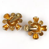 Large Gold Clip On Earrings Vintage