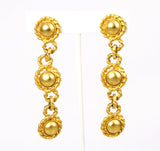 Erwin Pearl Gold Dangle Clip On Earrings