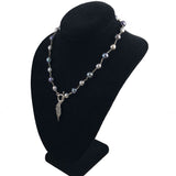 Freshwater Peacock Pearl & Sterling Silver Necklace