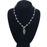 Freshwater Peacock Pearl & Sterling Silver Necklace