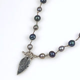 Freshwater Peacock Pearl & Sterling Silver Necklace