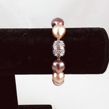 Pearl Necklace & Bracelet Set Magnetic Clasps