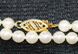 Akoya White Cultured Pearl Matinee Necklace 14kt Clasp