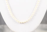 Akoya White Cultured Pearl Matinee Necklace 