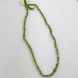 Green Peridot Gemstone Cube Beads