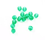 Light Green Faceted 6mm Round Beads