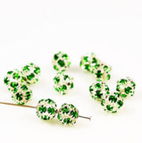 Swarovski 10mm Peridot Rhinestone Crystal Beads