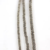 Pewter rondelle beads