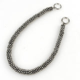 Pewter rondelle beads