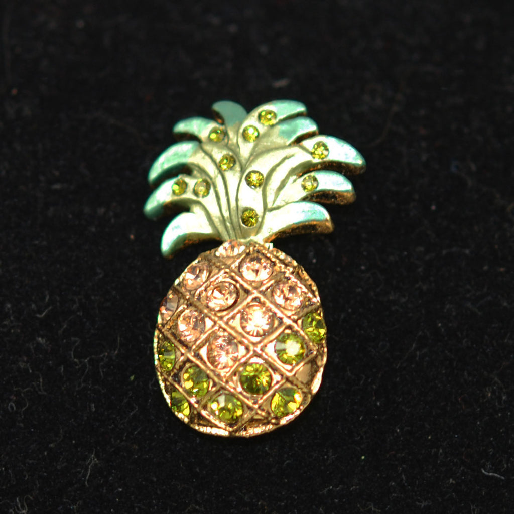 Pineapple Rhinestone Brooch