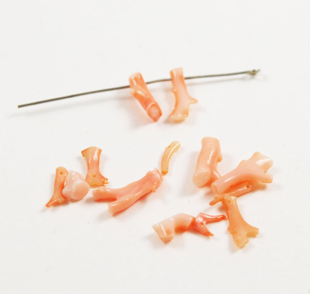 Natural Pink Coral Branch Beads 