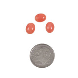 Pink Coral Oval Cabochons
