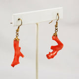 Pink Coral Branch Earrings Mark Christopher